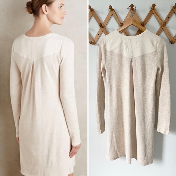 Anthropologie Waffle Knit Henley Dress by Saturday Sunday - Picture 2 of 5